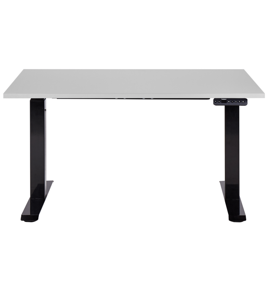 Bureau réglable en hauteur électriquement DESTINES Gris/noir 120 cm 72 cm