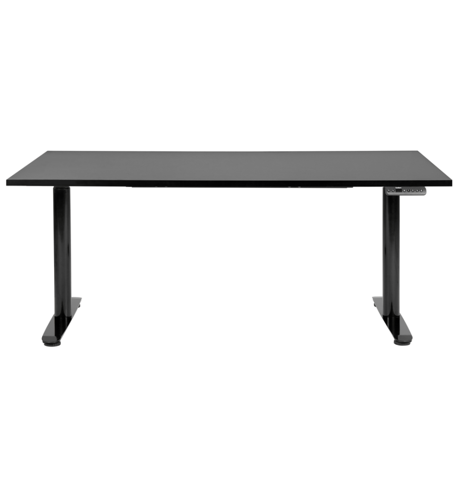 Bureau réglable en hauteur électriquement DESTINAS Noir 160 cm 72 cm