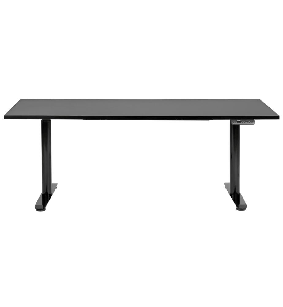 Bureau réglable en hauteur électriquement DESTINAS Noir 180 cm 80 cm