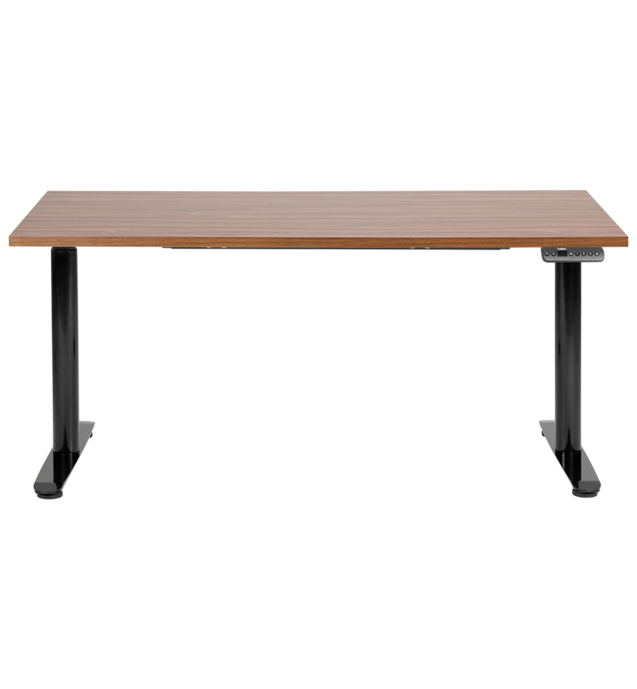 Bureau réglable en hauteur électriquement DESTINAS Marron/noir 160 cm 72 cm