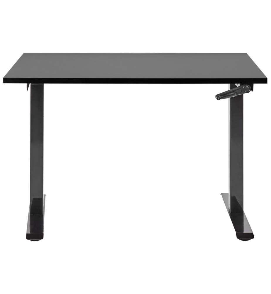 Bureau réglable en hauteur manuellement DESTINES Noir 120 cm 72 cm