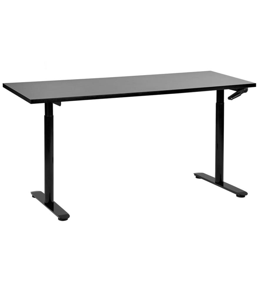 Bureau réglable en hauteur manuellement DESTINAS Noir 160 cm 72 cm