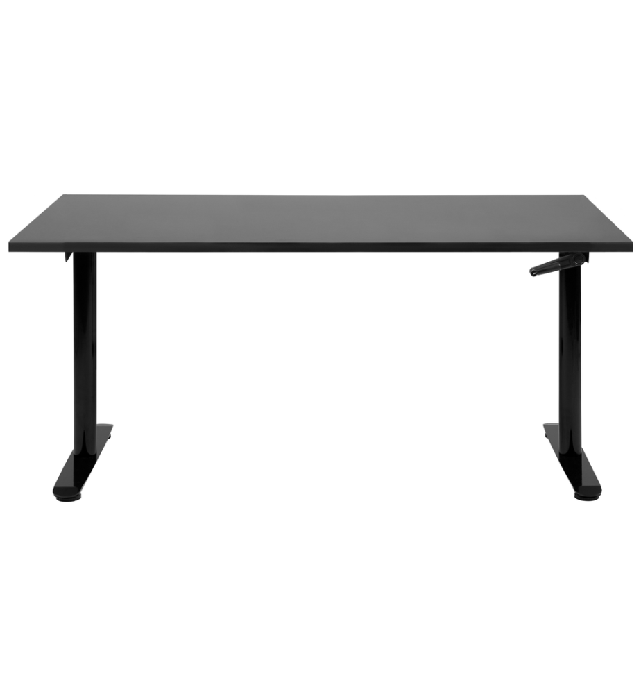 Bureau réglable en hauteur manuellement DESTINAS Noir 160 cm 72 cm