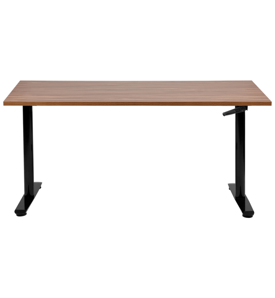Bureau réglable en hauteur manuellement DESTINAS Marron/noir 160 cm 72 cm
