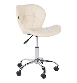 Sedia da scrivania VALETTA Pelle sintetica Beige