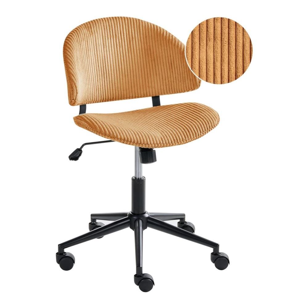 Bürostuhl KIANA Cord Orange