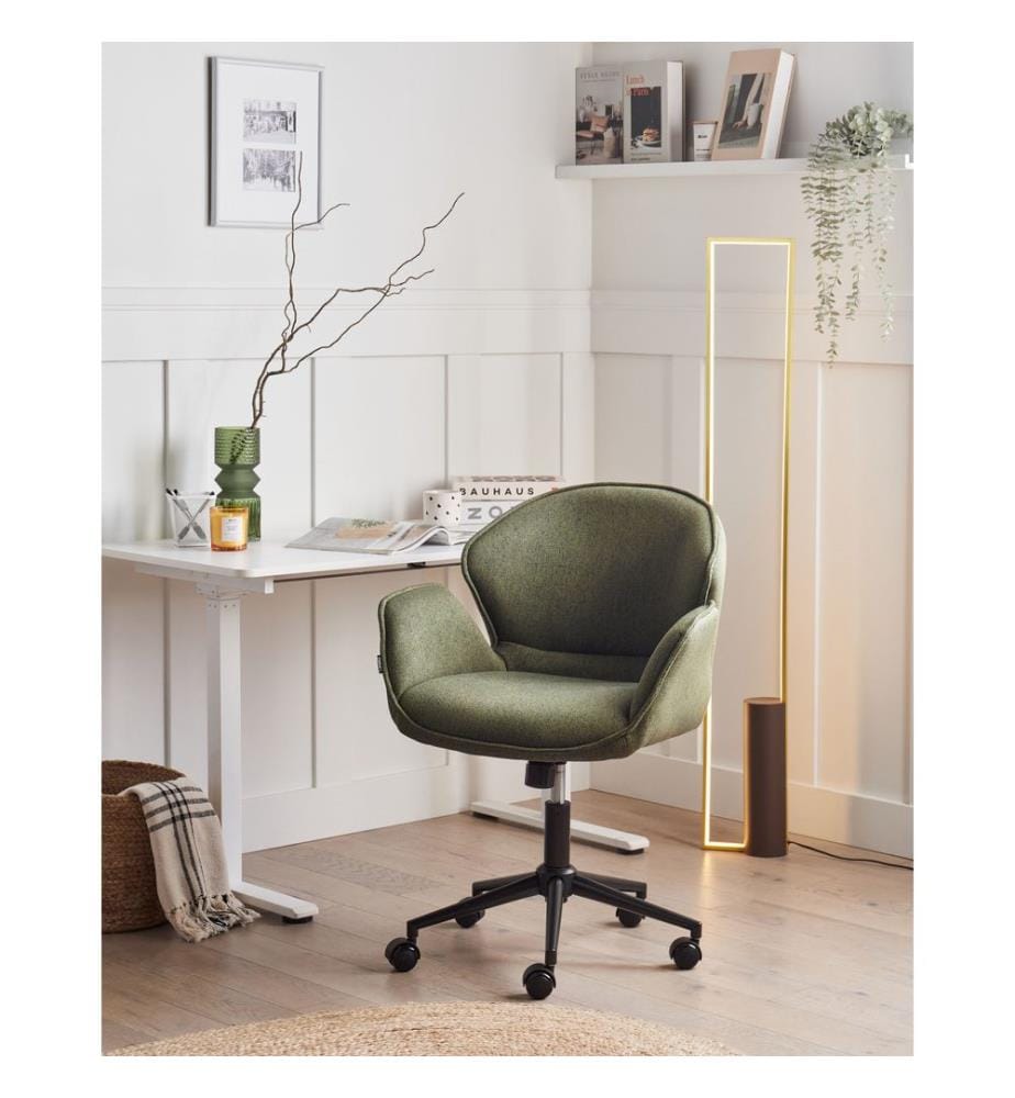 Chaise de bureau BELMAR Tissu Vert