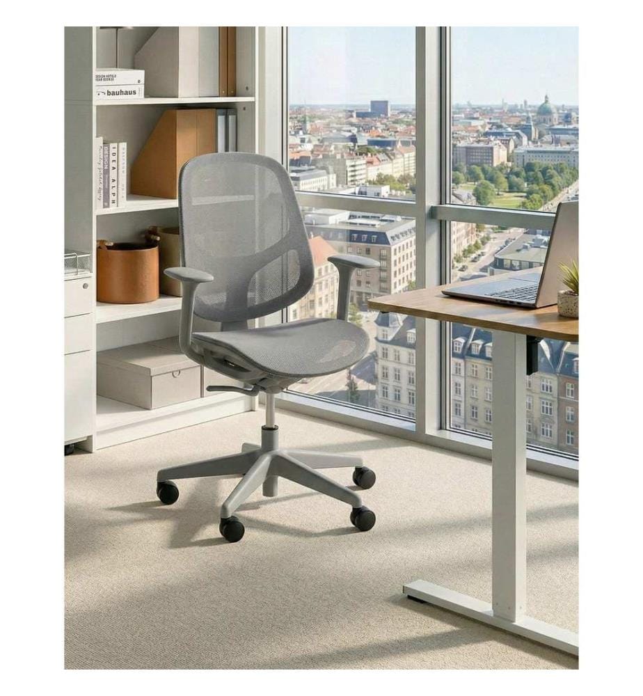 Chaise de bureau AERI Gris clair