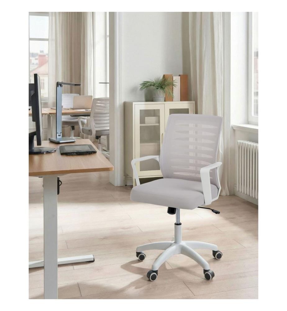 Chaise de bureau RADIANT Gris clair