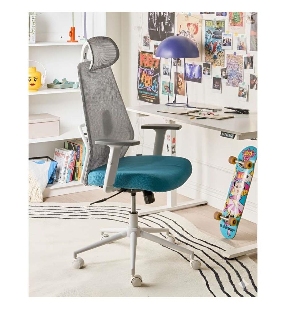 Chaise de bureau ORYN Bleu paon