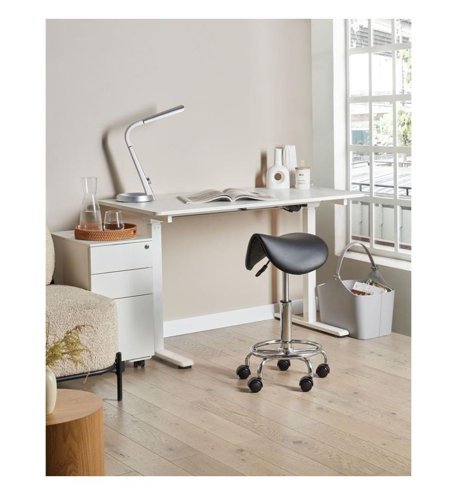 Tabouret de selle DUMONT Cuir PU Noir