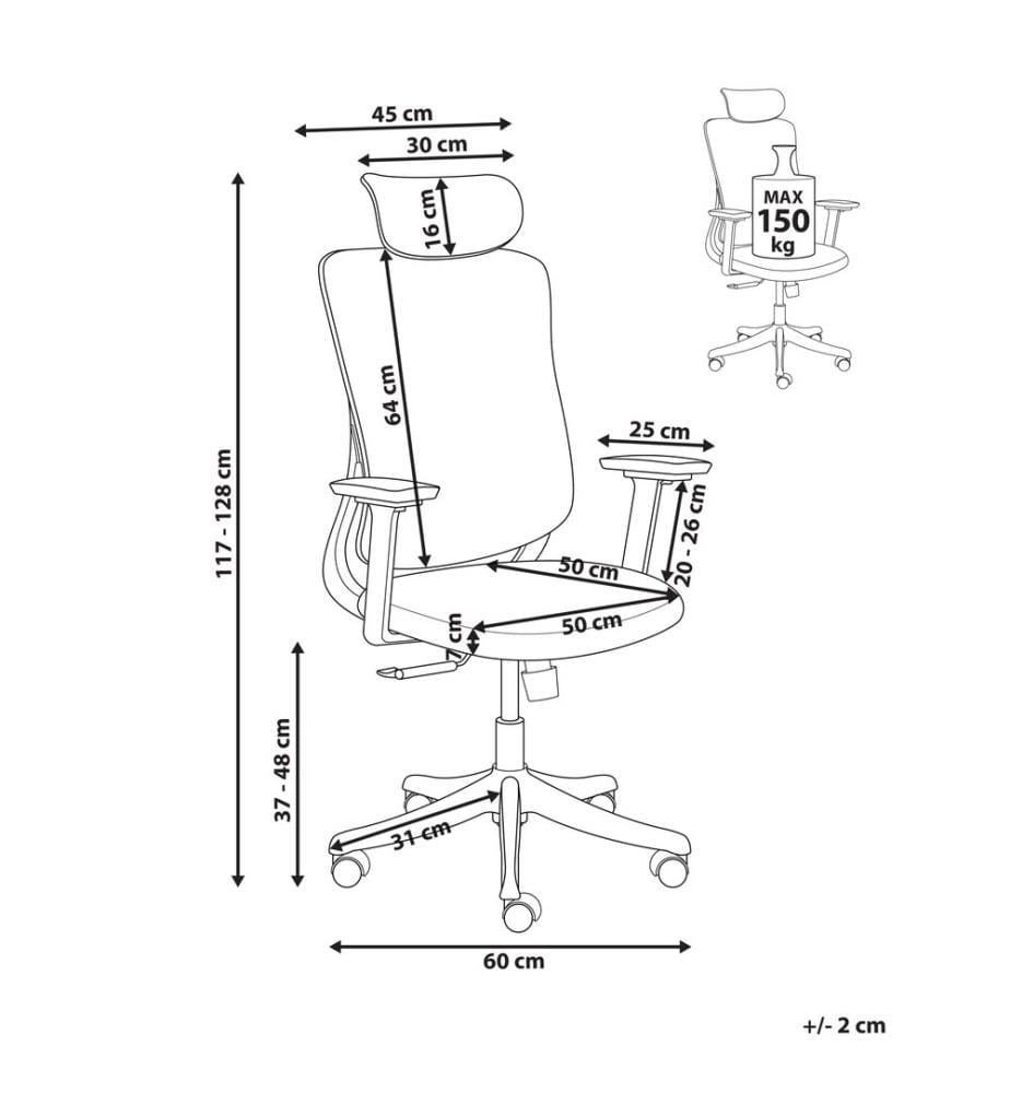 Chaise de bureau PARTNER Noir