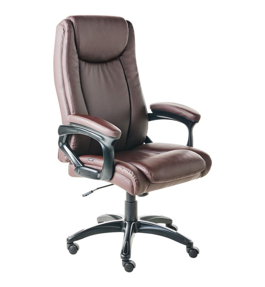 Chefsessel GRACEFUL Kunstleder Dunkelbraun