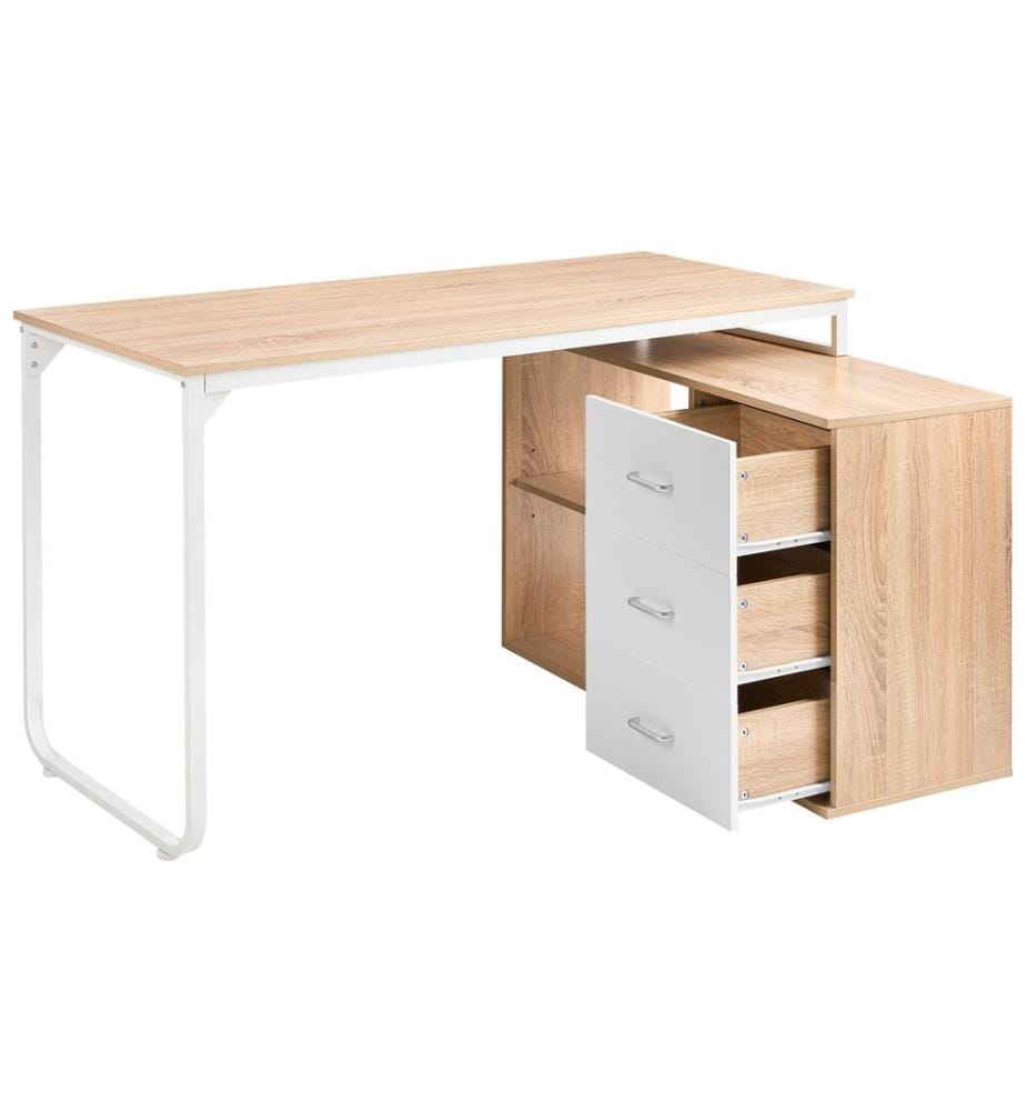 Bureau d'angle SOGNE Marron clair 140 cm 100 cm