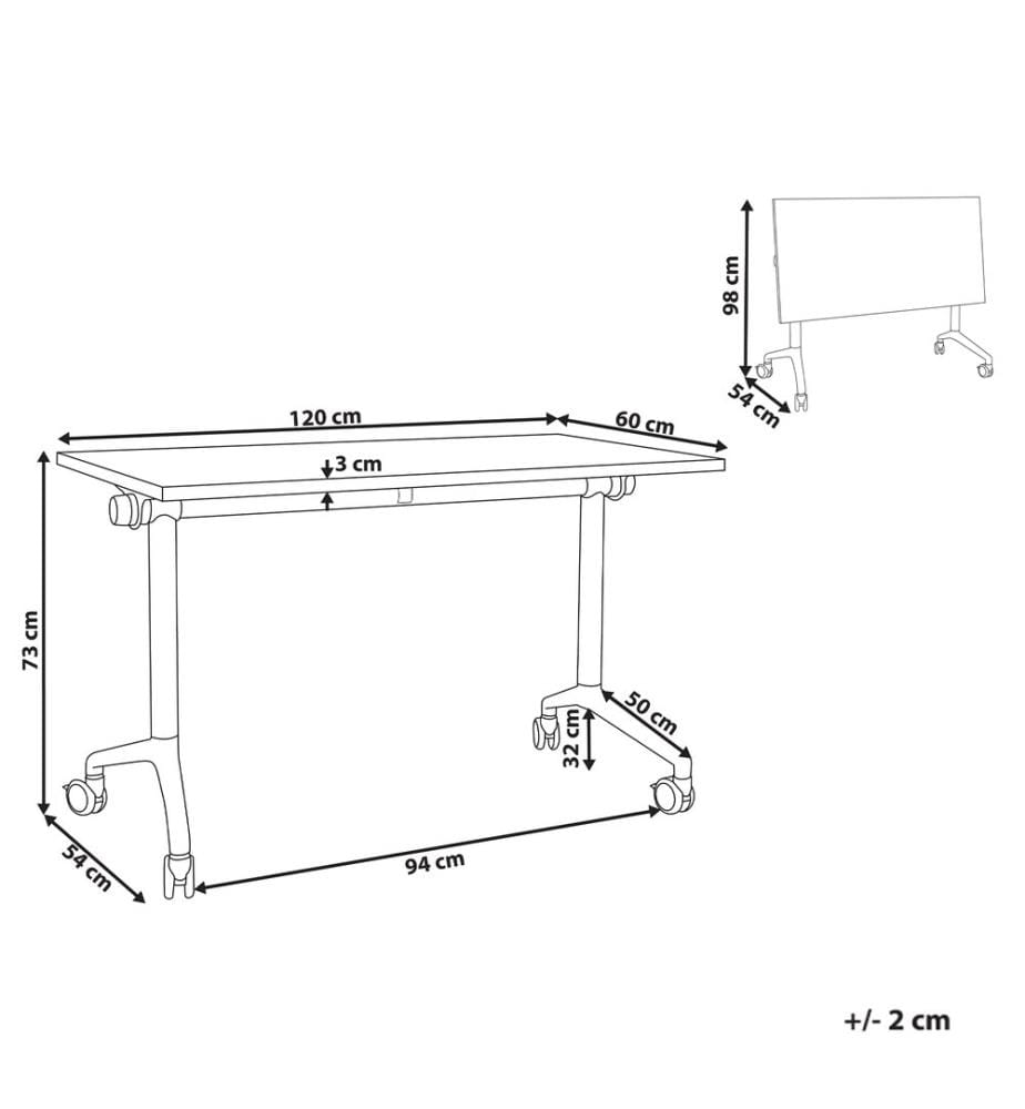 Zusammenklappbarer Schreibtisch CAVI Dunkelbraun 120 cm 60 cm