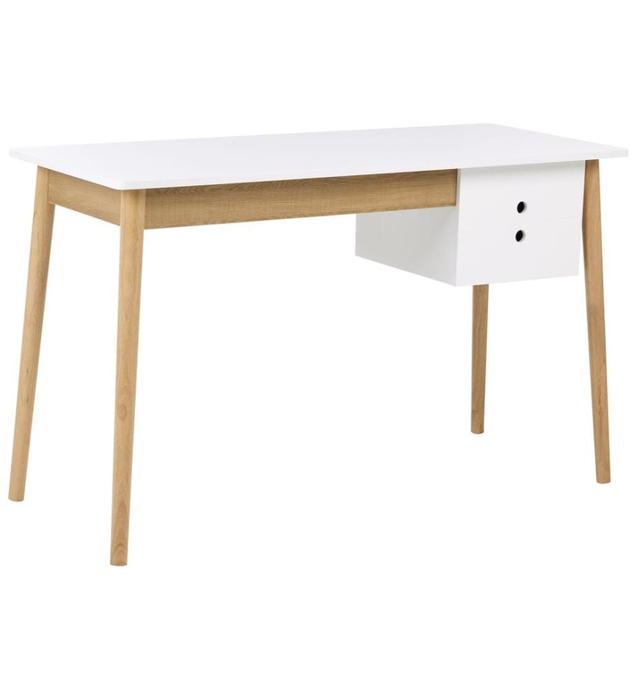 Table de bureau FENESTRA Marron clair/blanc 120 cm 50 cm