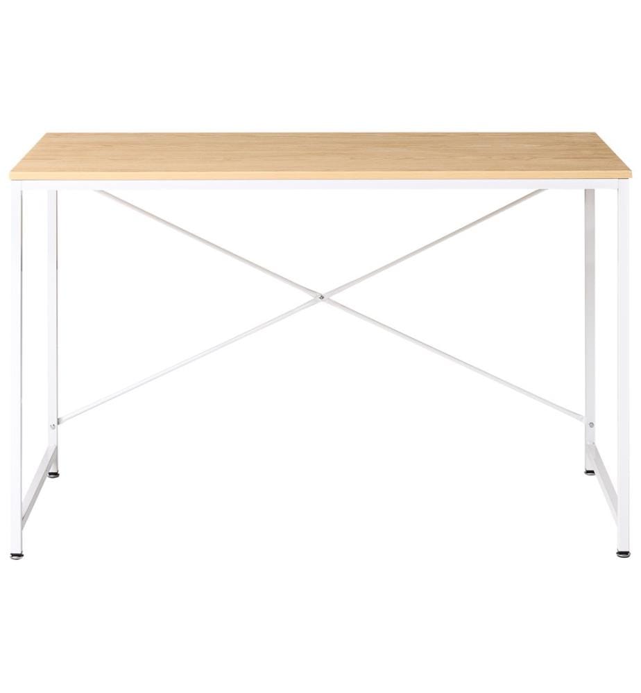 Table de bureau ANDASTE Marron clair/blanc 120 cm 60 cm