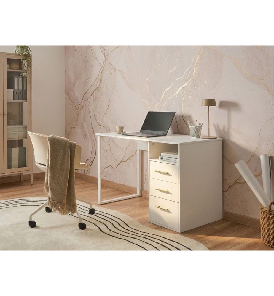 Schreibtisch ZERLAY Weiss 120 cm 60 cm