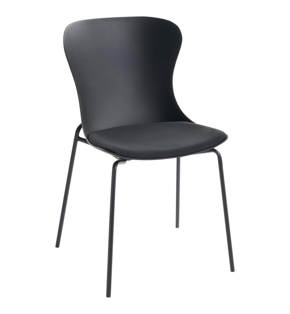Lot de 2 chaises de salle à manger PITSBURG Noir