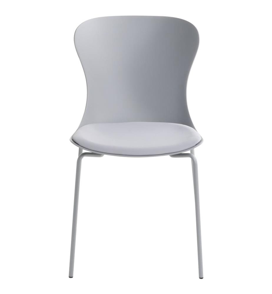 Lot de 2 chaises de salle à manger PITSBURG Gris