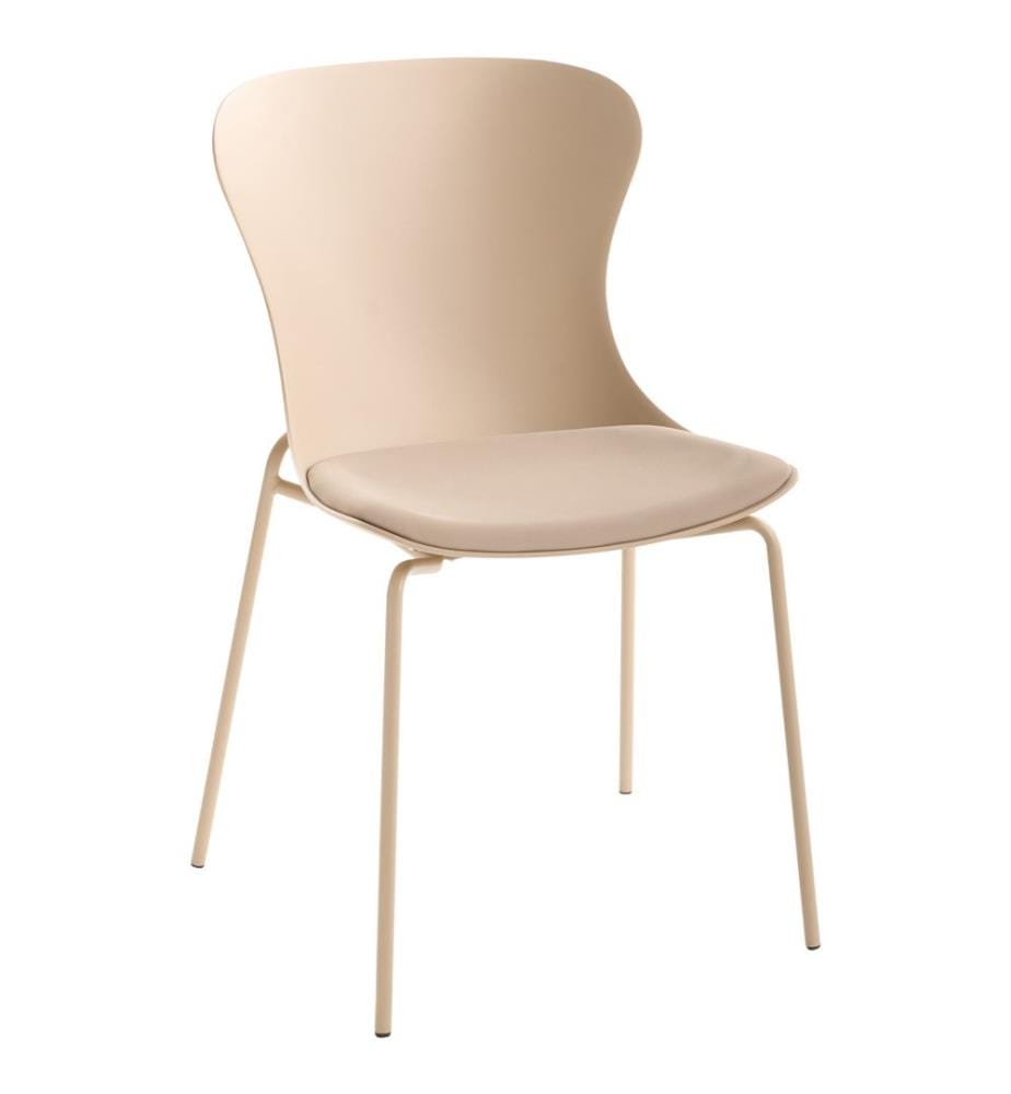 Lot de 2 chaises de salle à manger PITSBURG Beige