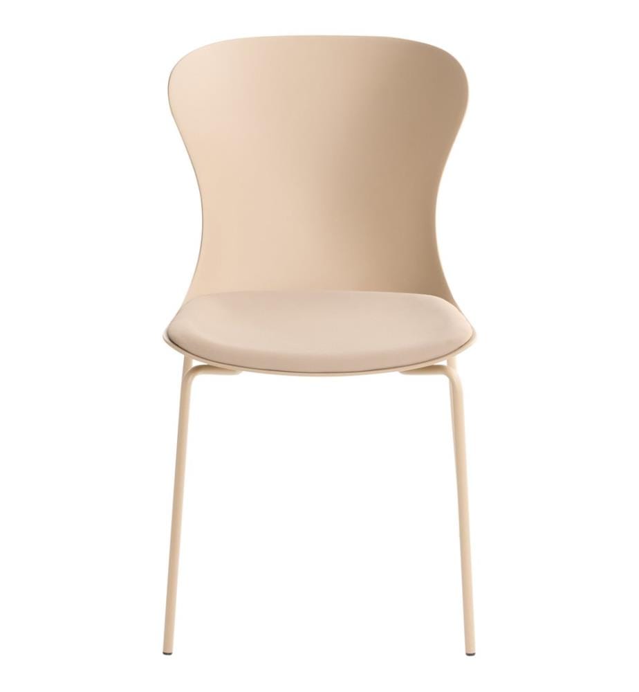 Lot de 2 chaises de salle à manger PITSBURG Beige