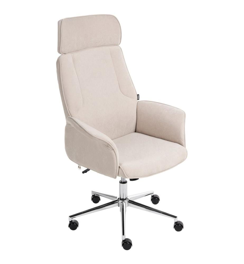 Chaise de bureau PILOT Velours Beige clair
