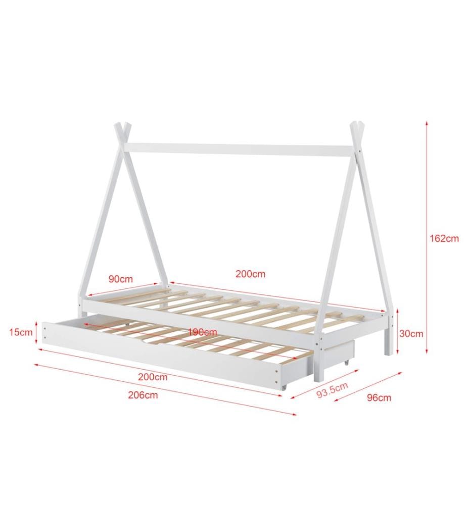 Letto per bambini Cree 90x200 cm