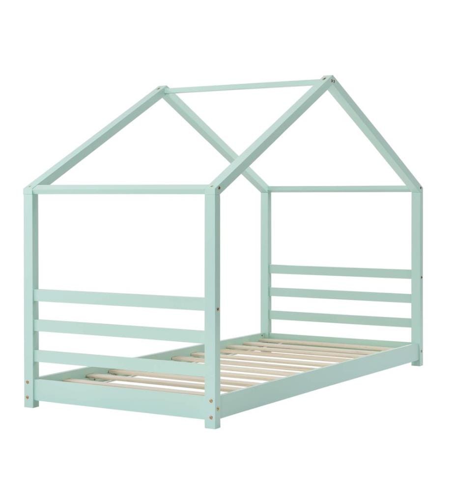Letto per bambini Vardø 90x200 cm verde menta