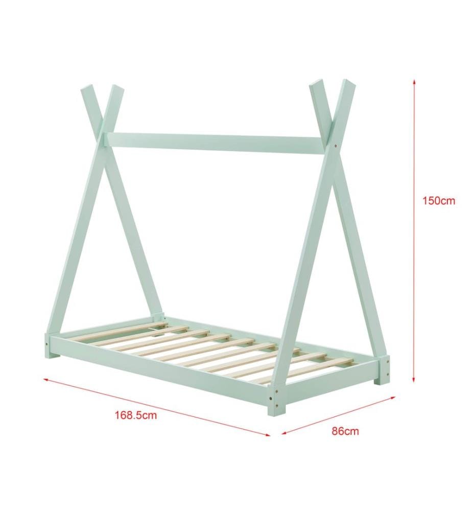 Lettino Onejda 80x160 cm con materasso Mint