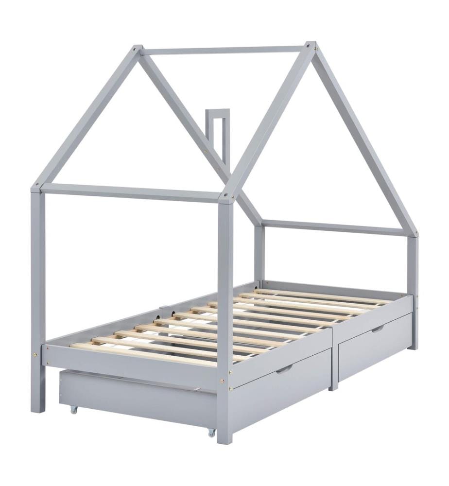 Letto per bambini Assling con 2 cassetti 90x200 cm