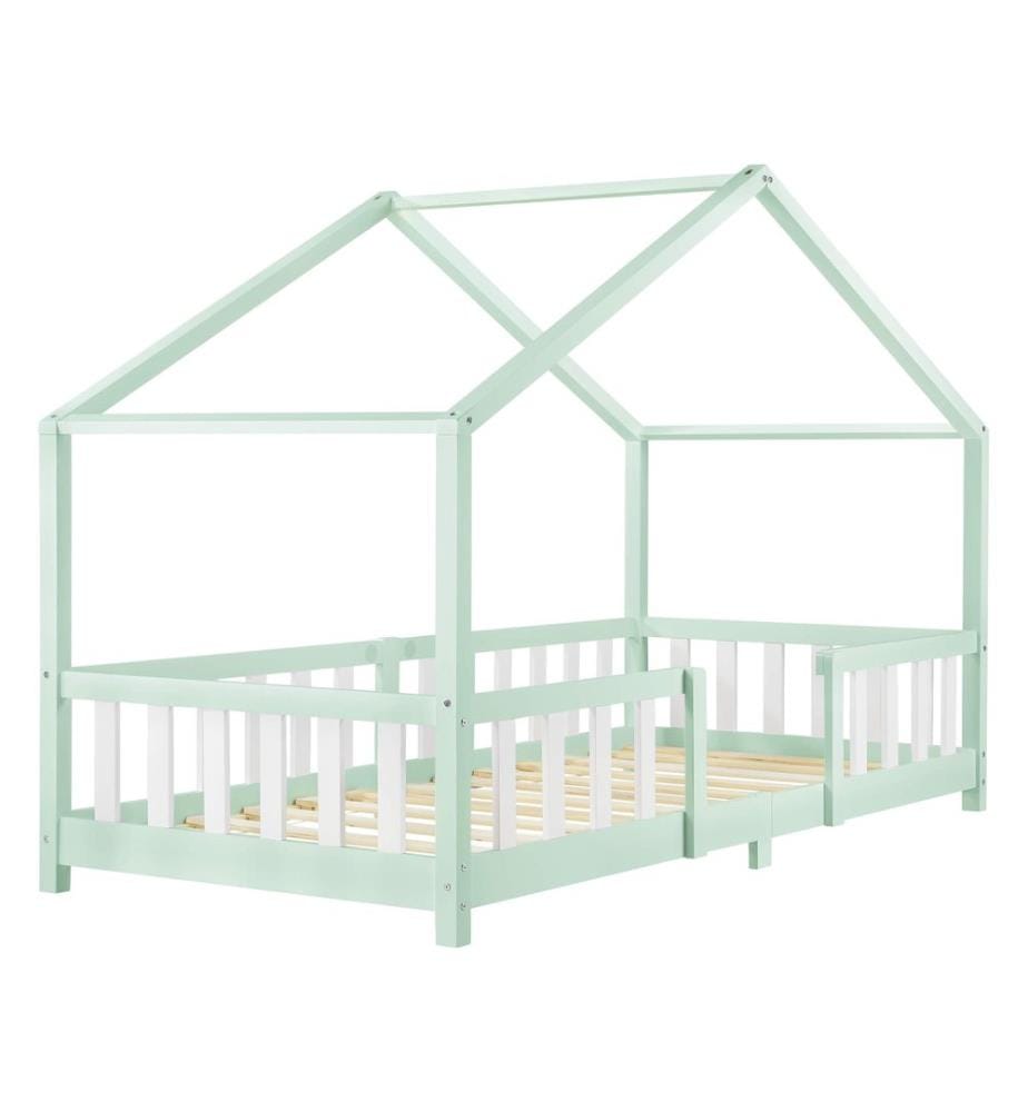 Letto per bambini Treviolo 90x200 cm con rete a doghe Legno di menta