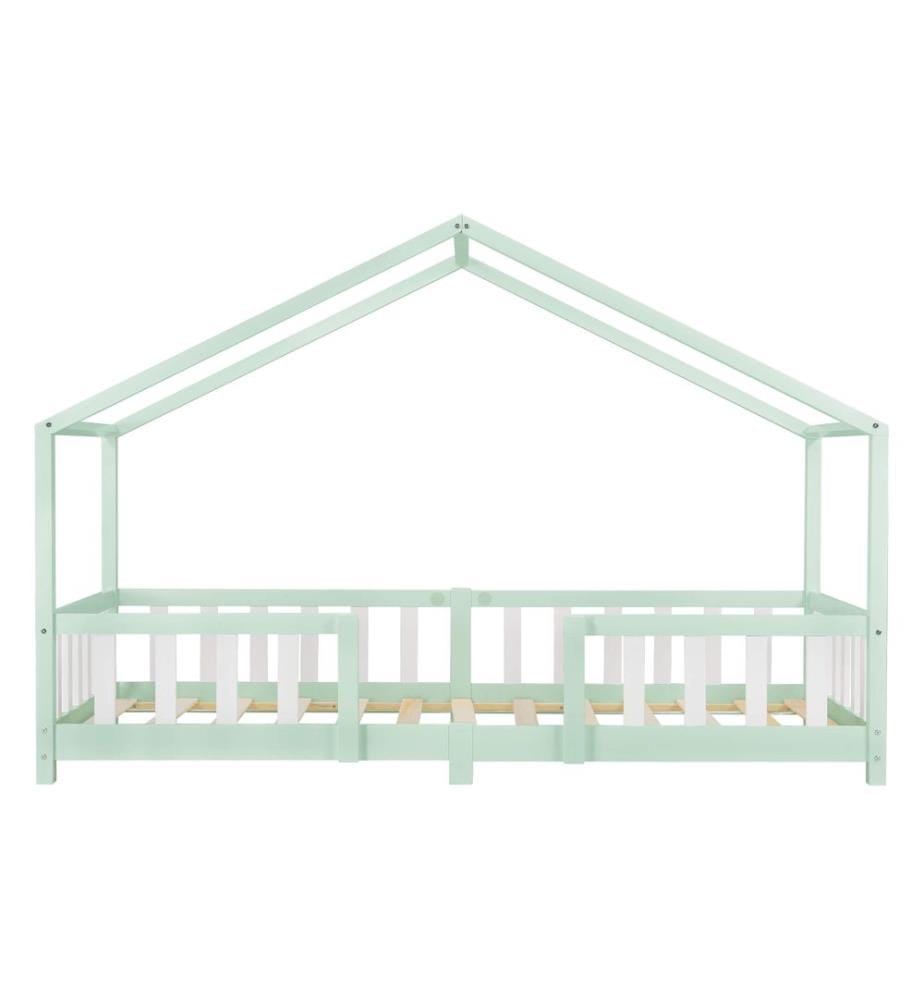 Letto per bambini Treviolo 90x200 cm con rete a doghe Legno di menta