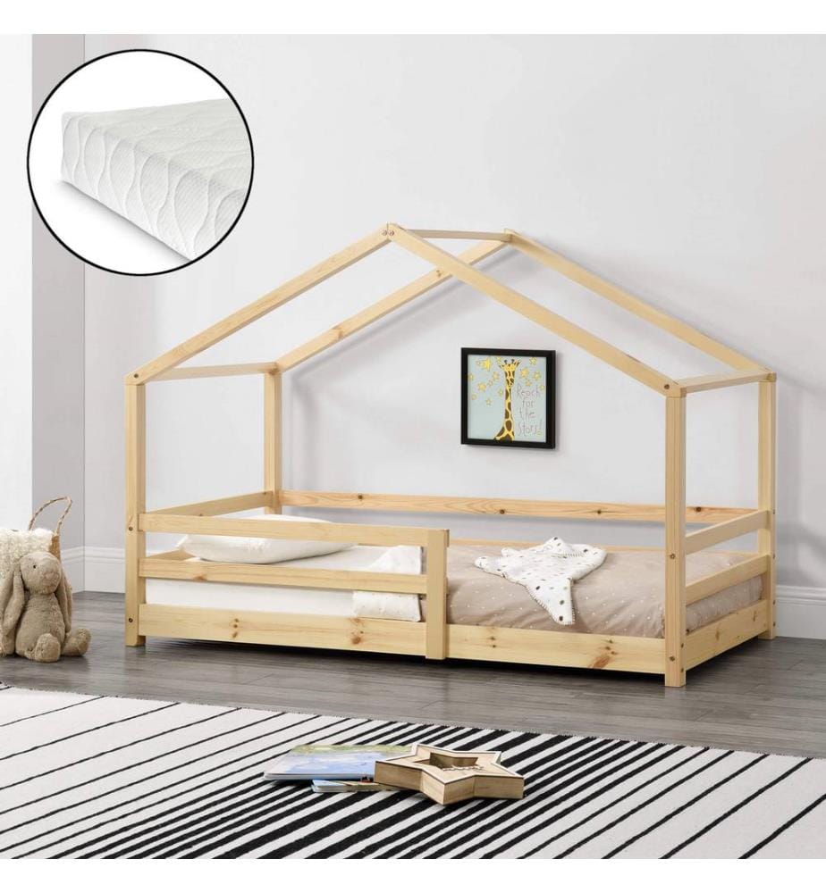 Letto per bambini Knätten 90x200 cm con materasso a doghe