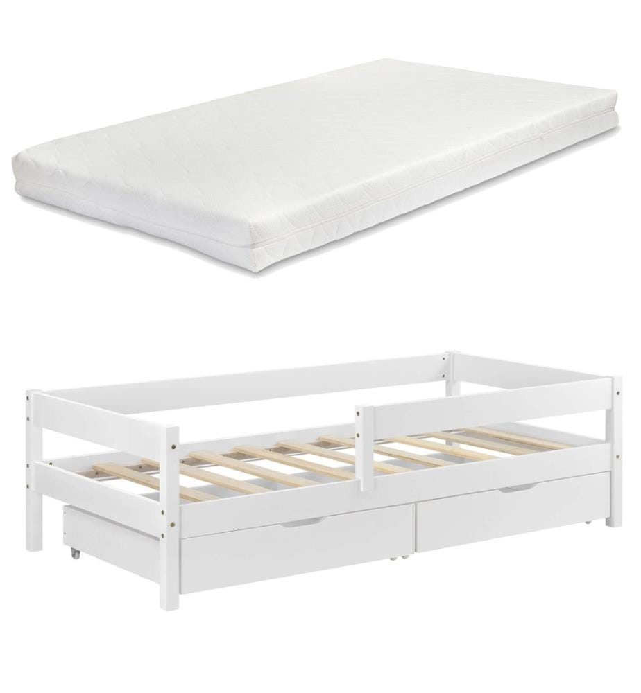 Lettino Borgarnes 90x200 cm con materasso