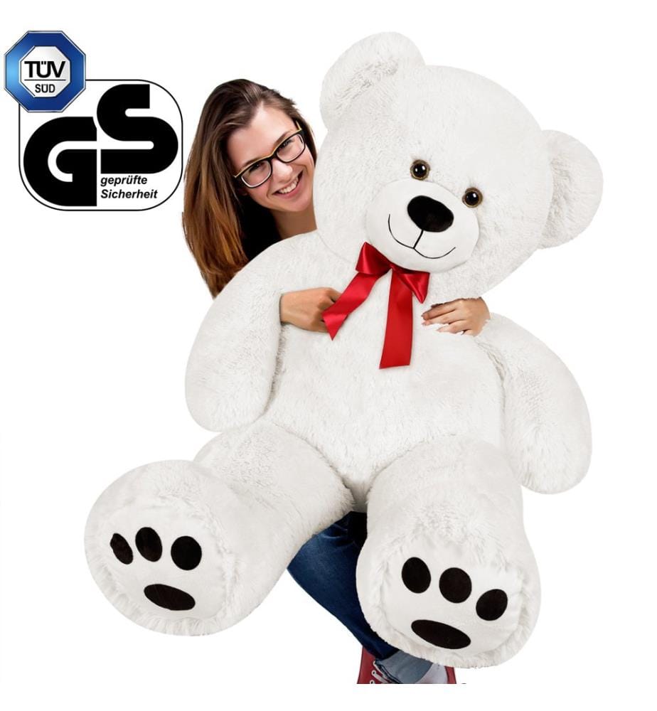 Ours en peluche 100 cm, ours en peluche XL blanc