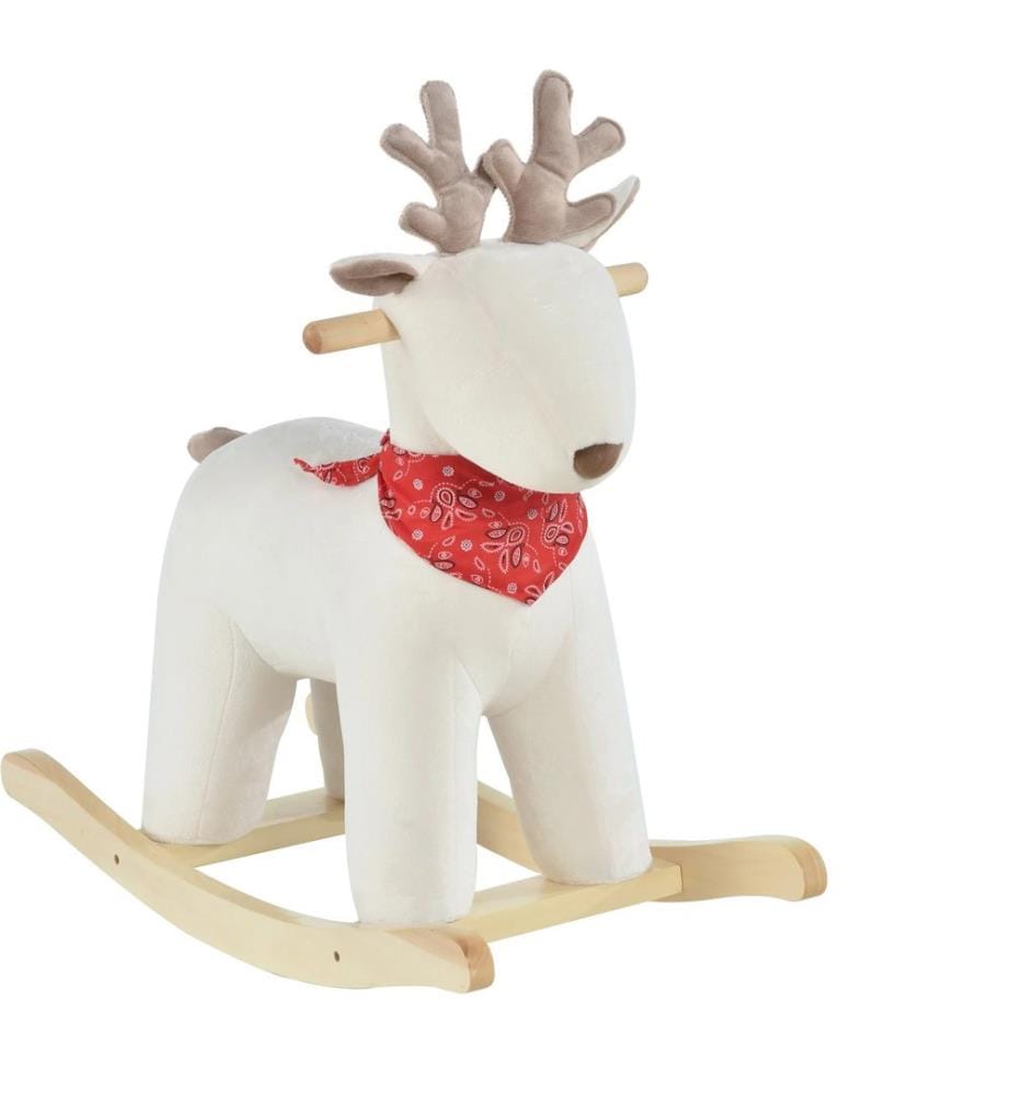 Cheval à bascule en forme de cerf avec sons
