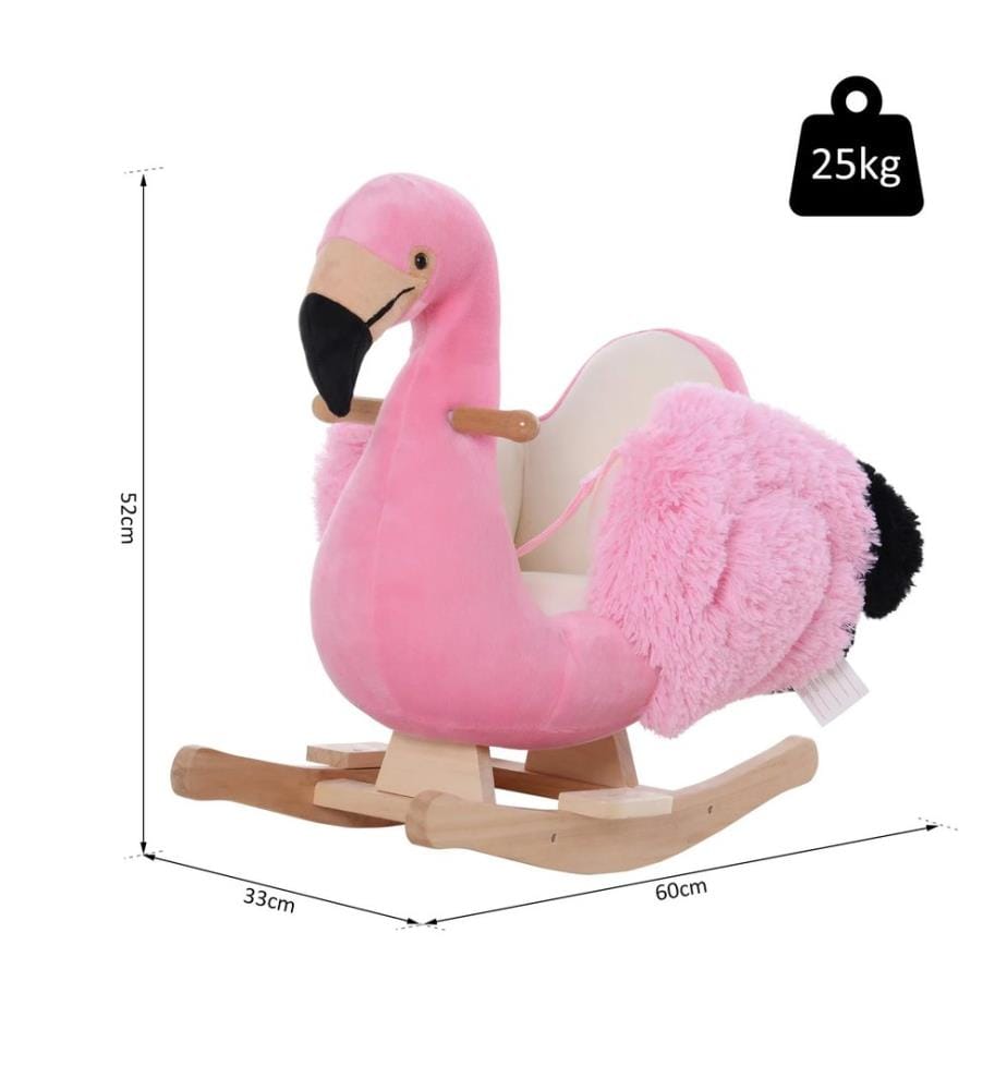 Schaukeltier Schaukelpferd Flamingo