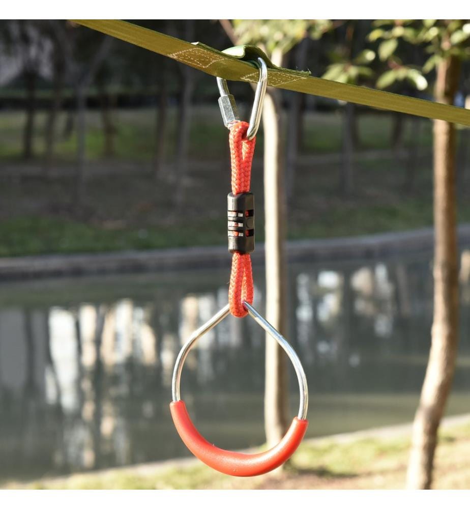 Kit Ninja Slackline : obstacles suspendus pour structure d'escalade pour enfants
