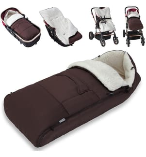 Chancelière pour bébé, chancelière d'hiver marron - 90 cm
