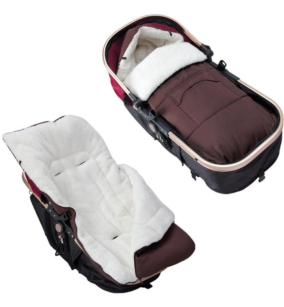 Babyfusssack Winterfusssack braun - 90 cm