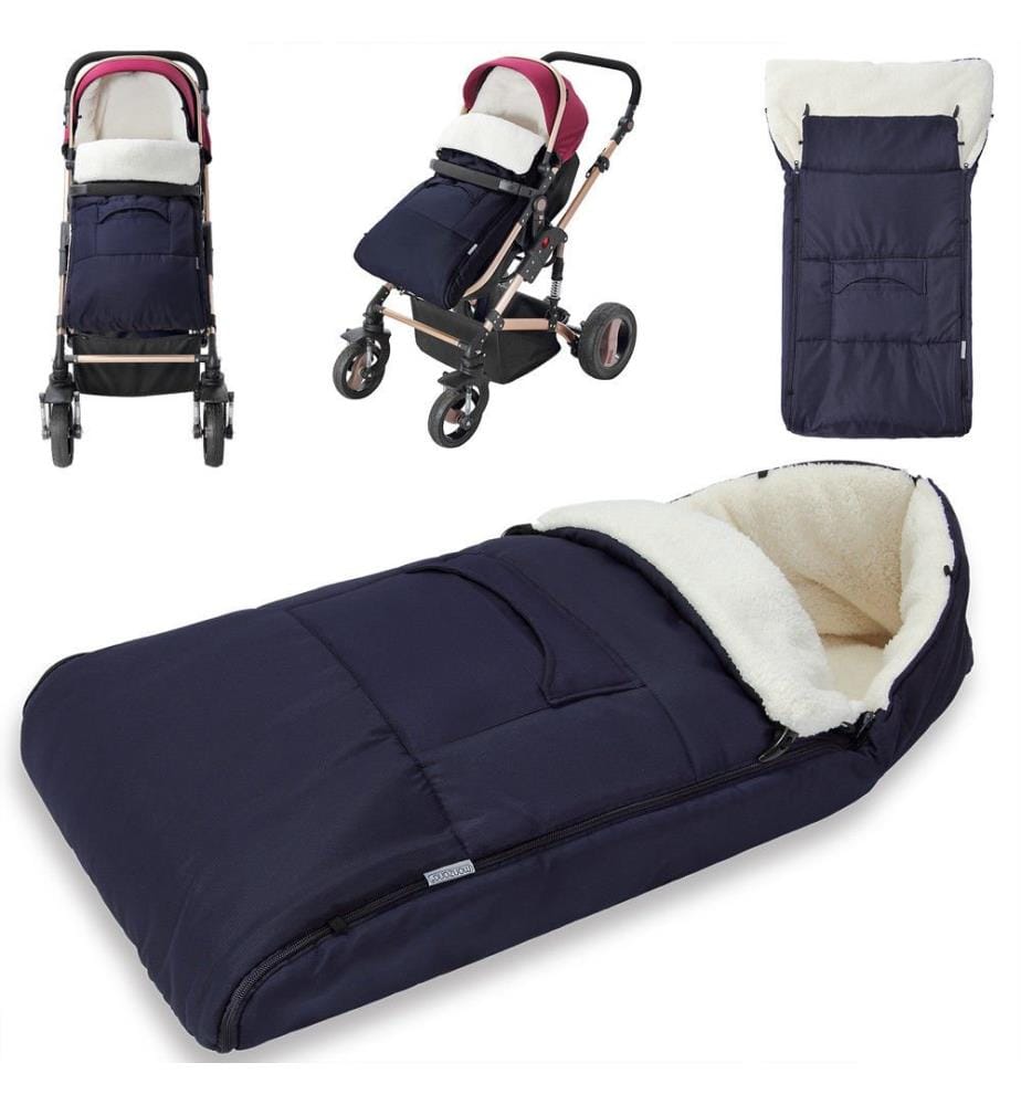 Babyfusssack Winterfusssack blau- 90 cm