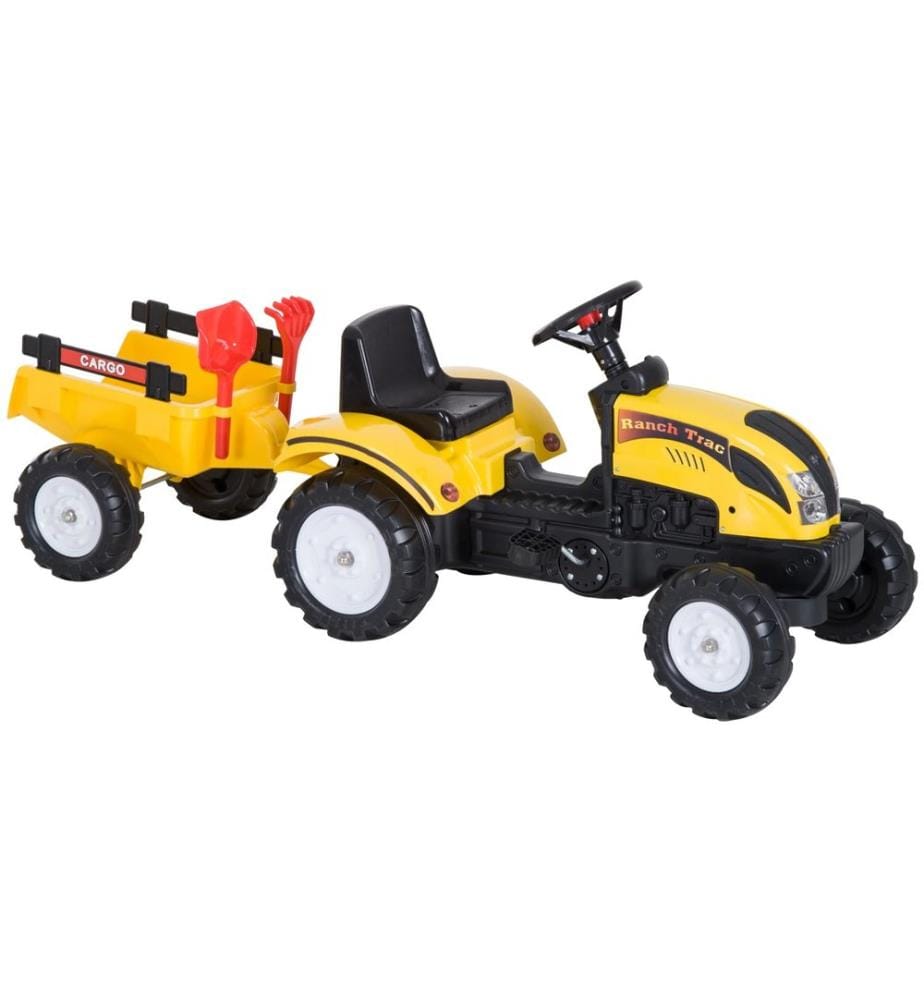 Tracteur pour enfants, voiture pour enfants avec remorque