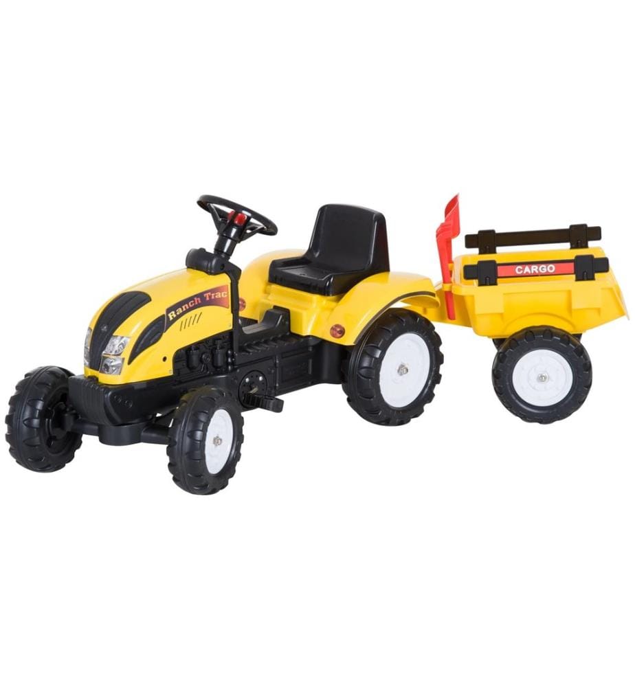 Tracteur pour enfants, voiture pour enfants avec remorque