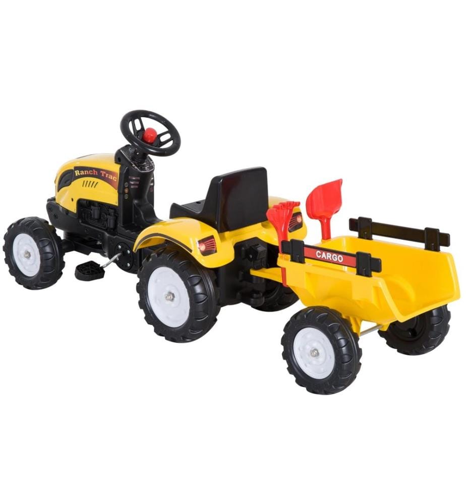 Tracteur pour enfants, voiture pour enfants avec remorque