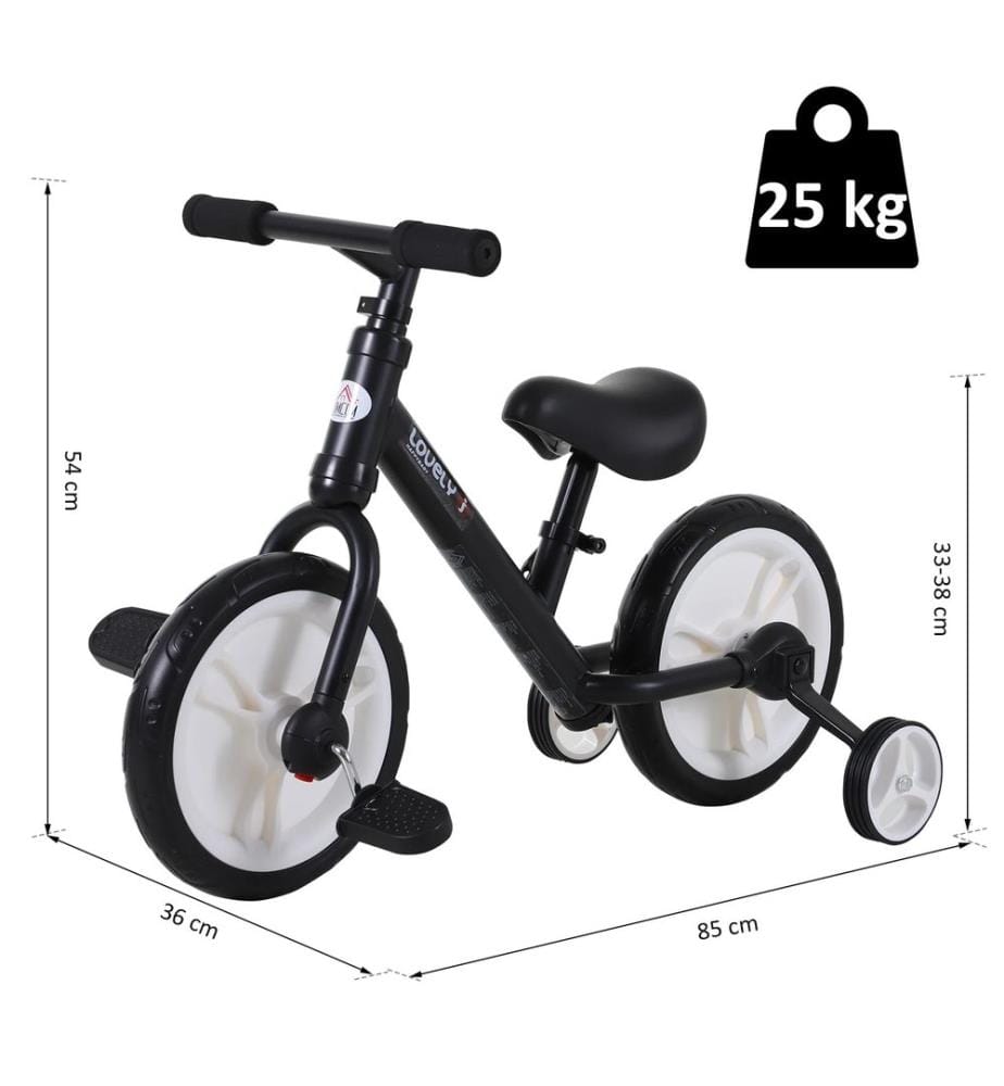 Vélo sans pédales 2 en 1, vélo pour enfants, vélo sans pédales pour enfants, vélo d'enfant