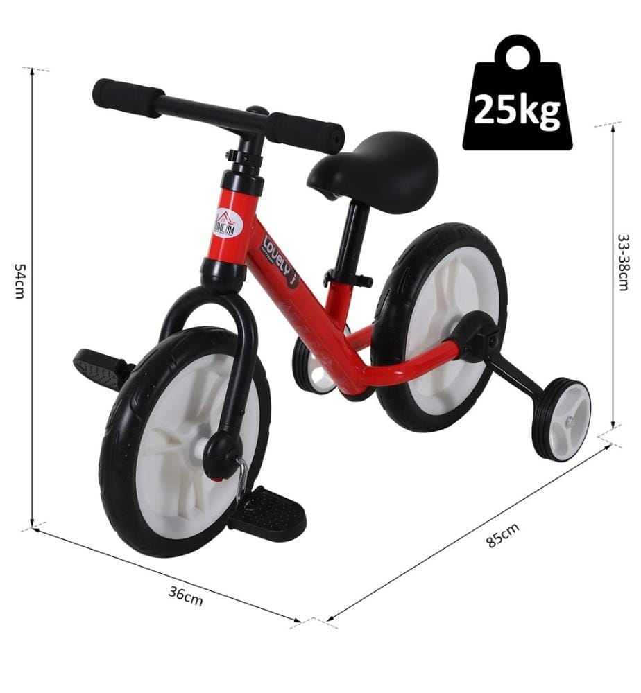 Vélo sans pédales 2 en 1, vélo pour enfants, vélo sans pédales pour enfants, vélo d'enfant