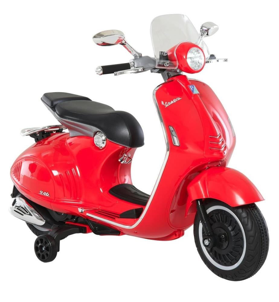 Moto pour enfants Vespa, 3 à 6 ans, moto électrique rouge