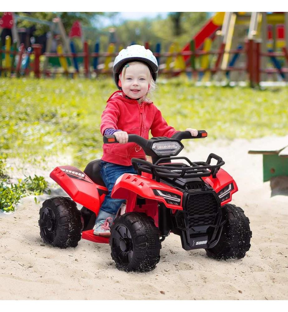 Quad électrique, voiture électrique pour enfants, rouge