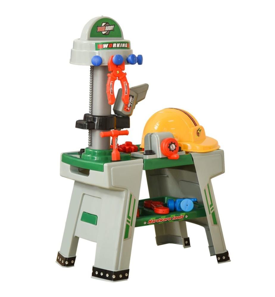 Kinder-Werkbank mit 37-teiligem Zubehör für kreative Rollenspiele